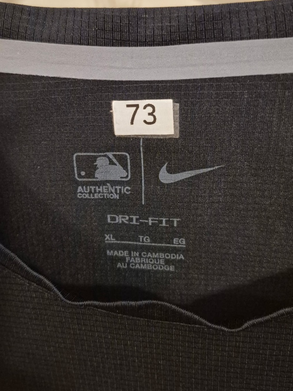 Nike Detroit Tigers Dri-FIT Black Performance Tee - Picture 3 of 5